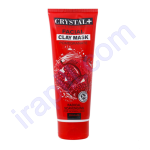 ماسک صورت پوست معمولی کریستال پلاس حاوی عصاره انار 250 میلی لیتر