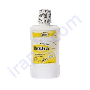 دهانشویه گیاهی ایرشا حاوی عصاره زنجبیل و بومادران حجم 250 میلی لیتر