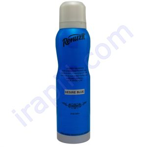 اسپری خوشبو کننده بدن مردانه رینو زیت مدل Desire Blue حجم 150 میلی لیتر