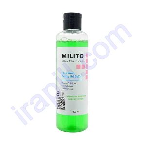 ژل شستشو پوست مختلط و خشک میلیتو 200 میلی لیتر
