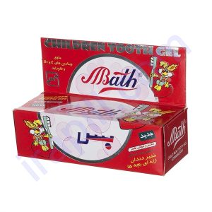 خمیردندان ژله ای کودک با طعم توت فرنگی بس 80 میلی لیتر