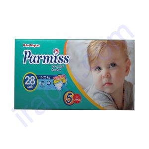 پوشک کامل پرمیوم پرمیس سایز 5 مخصوص کودکان 18 تا 25 کیلوگرم بسته 12 عددی