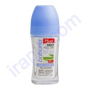 رول ضد تعریق زنانه باباریا مدل Dermo Sensible Aloe حجم 75 میلی لیتر