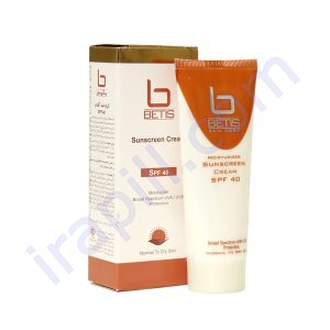کرم ضد آفتاب و مرطوب کننده SPF40 بتیس حجم ۷۵ میلی لیتر
