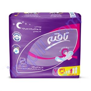 نوار بهداشتی خیلی نازک شب تافته بسته 7 عددی