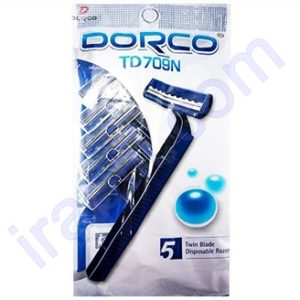 خود تراش یکبار مصرف ساده کد TD709N دورکو بسته 5 عددی