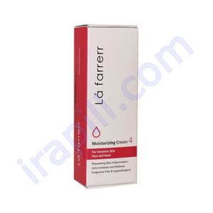 کرم مرطوب کننده و آبرسان مخصوص پوستهای حساس لافارر 75میلی لیتر