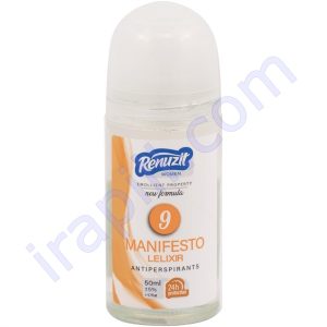 رول ضد تعریق زنانه رینوزیت شماره 9 مدل Manifesto حجم 50 میلی لیتر