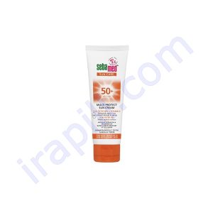 کرم ضد آفتاب و محافظ چند منظوره سبامد SPF50 مناسب انواع پوست ۷۵ میلی لیتر