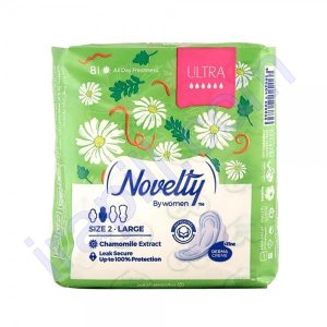 نوار بهداشتی ضخیم ویژه روز با عصاره بابونه 8 عددی ناولتی