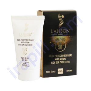 کرم ضد آفتاب بی رنگ پوست خشک SPF50 لانسون 40 میلی لیتر