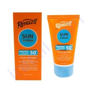 کرم ضد آفتاب رنگی بژ روشن رینوزیت مدل SPF50 حجم 50 میلی لیتر