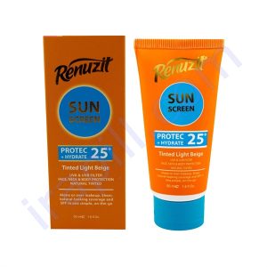 کرم ضد آفتاب رنگی بژ روشن رینوزیت مدل SPF25 حجم 50 میلی لیتر