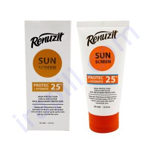 کرم ضد آفتاب بی رنگ رینوزیت مدل SPF25 حجم 50 میلی لیتر