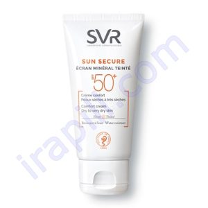 کرم ضد آفتاب مینرال (رنگی) SPF50 اس وی آر حجم 50 میلی لیتر