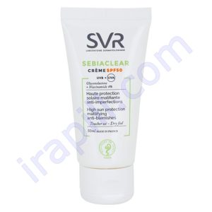 کرم ضد آفتاب و ضد آکنه سِبیاکلییِر SPF50 اس وی آر حجم 50 میلی لیتر