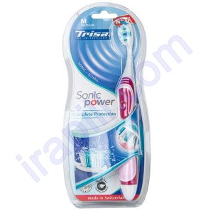 مسواک برقی سری Sonic Power مدل Complete Protection با برس متوسط تریزا رنگ صورتی