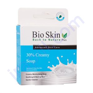 صابون مرطوب کننده کرم دار بایو اسکین 100 گرم