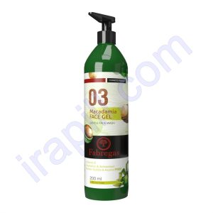 ژل شستشو صورت فابریگاس حاوی روغن ماکادمیا حجم 230 میلی لیتر