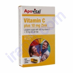 کپسول ویتامین C و زینک آپوویتال 40 عدد