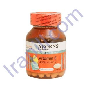 کپسول ویتامین E 400 واحدی ابورنز 50عددی