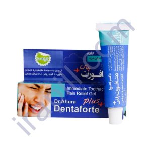 ژل مسکن دندان درد دنتافورت پلاس اهورا دارو 8 گرم