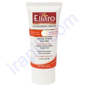کرم ضد آفتاب بی رنگ الارو SPF 50 مناسب انواع پوست 50 میلی لیتر