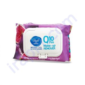 دستمال مرطوب پاک کننده آرایش انجیر دافی مدل Age Fighter Q10  بسته 50 عددی