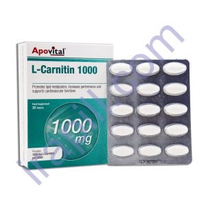 قرص ال کارنیتین 1000 میلی گرم آپوویتال 30 عدد