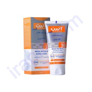 کرم ضد آفتاب فاقد چربی SPF30 آردن مناسب آقایان ۶۰ میلی لیتر