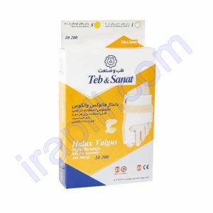 بانداژ هالوکس والگوس طب و صنعت کد ۱۰۲۰۰