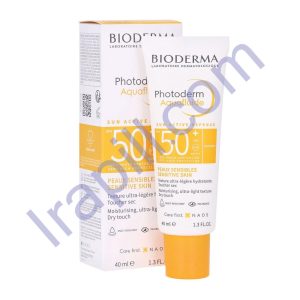 کرم ضد آفتاب فتودرم آکوافلویید بی رنگ  SPF50 بایودرما  40 میلی لیتر