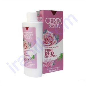 شامپو رنگساژ قرمز مدل Pure red سریتا بیوتی 200 میلی لیتر