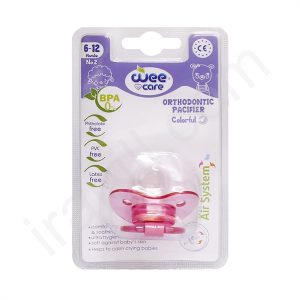 پستانک ارتودنسی وی کر شفاف نوزاد 12-6 ماهه کد P108