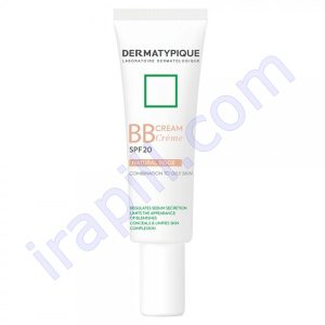بی بی کرم مناسب پوست چرب و مختلط  بژطبیعی  SPF20 درماتیپیک 30 میلی لیتر