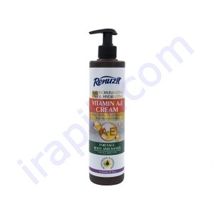 کرم مرطوب کننده و آبرسان رینوزیت مدل Vitamin A+E حجم 500 میلی لیتر