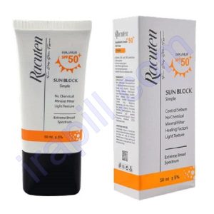 کرم ضد آفتاب راکوتن بی رنگ SPF50 حجم 50 میلی لیتر