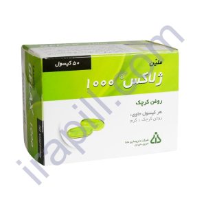 کپسول ژلاکس ۱۰۰۰ (روغن کرچک) دانا ۵۰ عدد