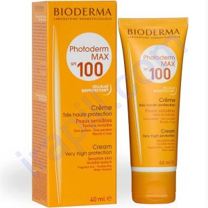 کرم ضد آفتاب بایودرما SPF 100 مدل  Photoderm MAX حجم 40 میلی لیتر