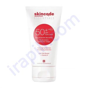 لوسیون ضد آفتاب بیرنگ فاقد چربی اسکین کد SPF50 حجم 100 میلی لیتر