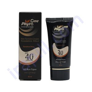 ضد آفتاب کرم پودری مناسب انواع پوست بژ خیلی روشن SPF40 فیتووان 30 میلی لیتر