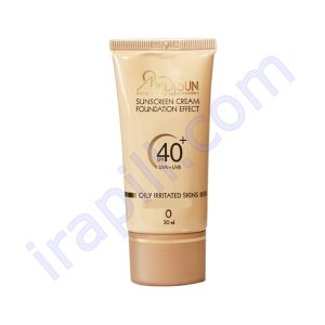 ضد آفتاب کرم پودری رنگی کاراملی انواع پوست SPF40 مدیسان 30 میلی لیتر
