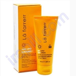 کرم ضد آفتاب و ضد لک لافارر پوست چرب SPF30 حجم 40 میلی لیتر