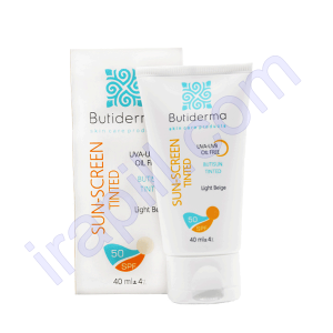 ضد آفتاب رنگی بژ روشن فاقد چربی SPF50 بیوتی درما حجم 40 میلی لیتر
