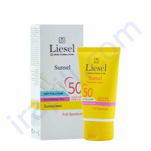 کرم ضد آفتاب رنگی  سانسل SPF50- مناسب پوست نرمال و خشک - T1- میلی لیتر 40