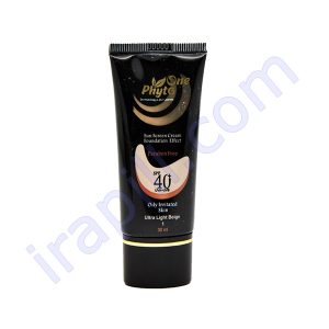 ضد آفتاب SPF40 کرم پودری پوست چرب بژ بسیار روشن فیتووان 30 میلی لیتر