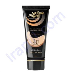 ضد آفتاب SPF40 کرم پودری پوست چرب بژ طبیعی فیتووان 30 میلی لیتر