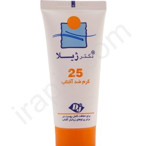 کرم ضد آفتاب بی رنگ SPF 25 دکتر ژیلا وزن 60 گرم