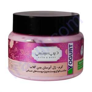 کرم-ژل آبرسان بدن (ماست بدن) گلاب دیپ سنس 250 میلی لیتر