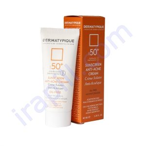 ضد آفتاب بی رنگ پوست چرب و جوش‌دار SPF50 درماتیپیک 40 میلی لیتر